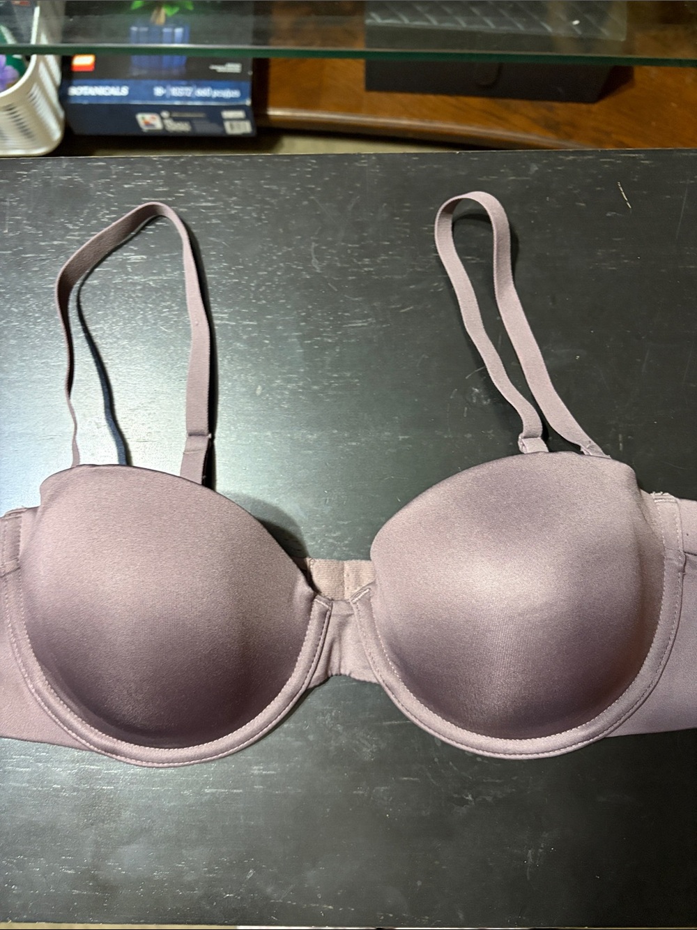 Maidenform molded plunge bra in mauve
